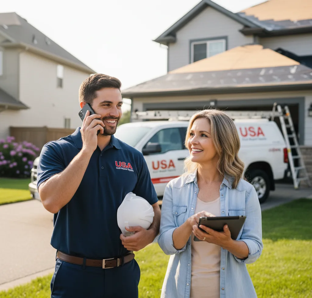USA Roof Repair Experts customer support in Grinnell